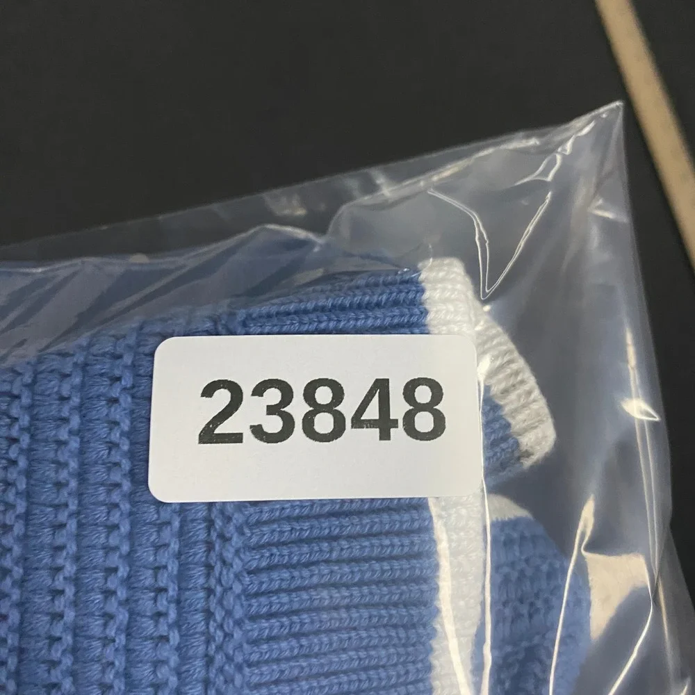 Ralph Lauren Crochet Camp Shirt Set Baby 9 Months Blue 2 Piece Knit Preppy